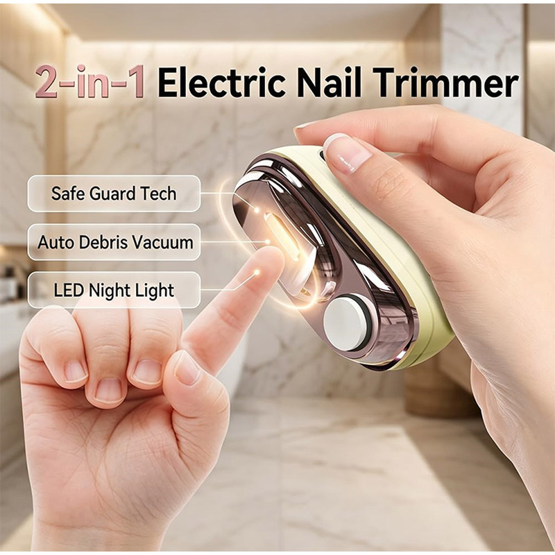 Smart Home Elements - 2-in-1 Smart Electric Nail Clipper &