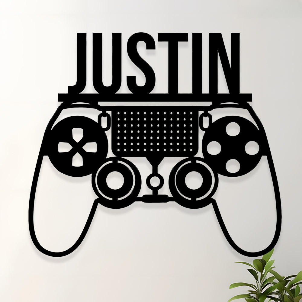 Smart Home Poster - Custom Gaming Controller Metal Sign with