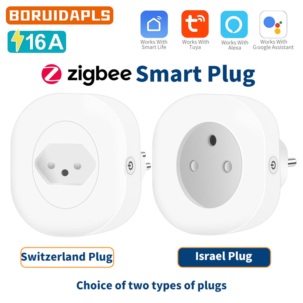 Smart Home Elements - BORUIDAPLS Switzerland Israel Plug Tuya Smart
