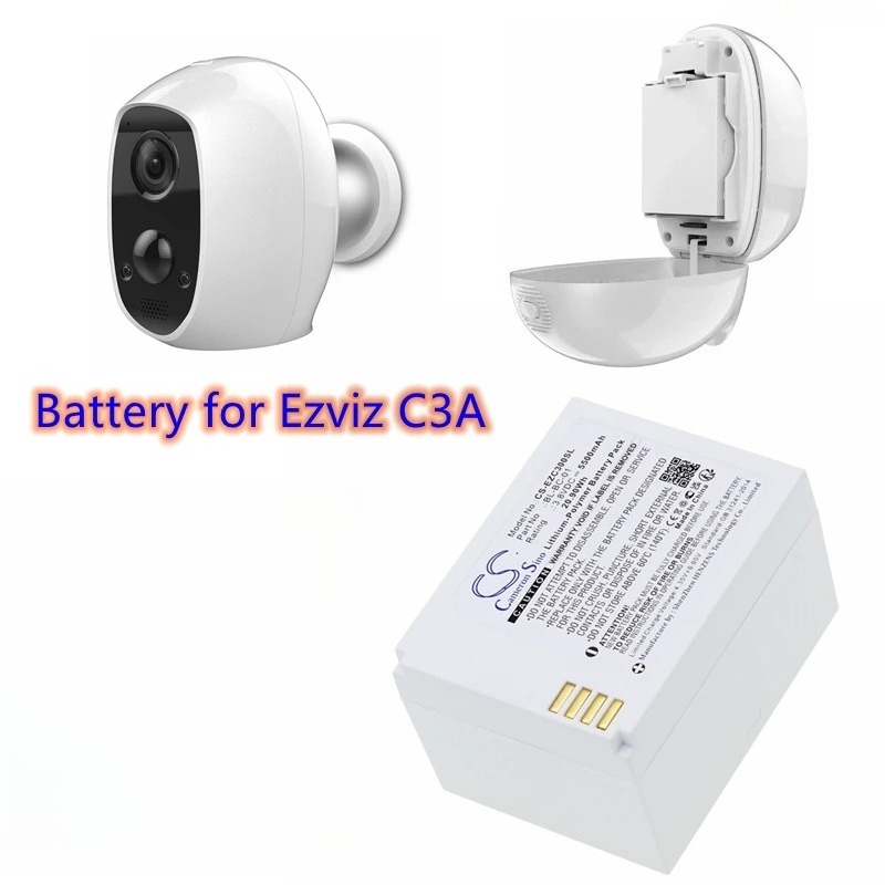 Smart Home Battery Camera Ezviz - Home Security Camera Battery 3.8V/5500mAh BL-BC-01
