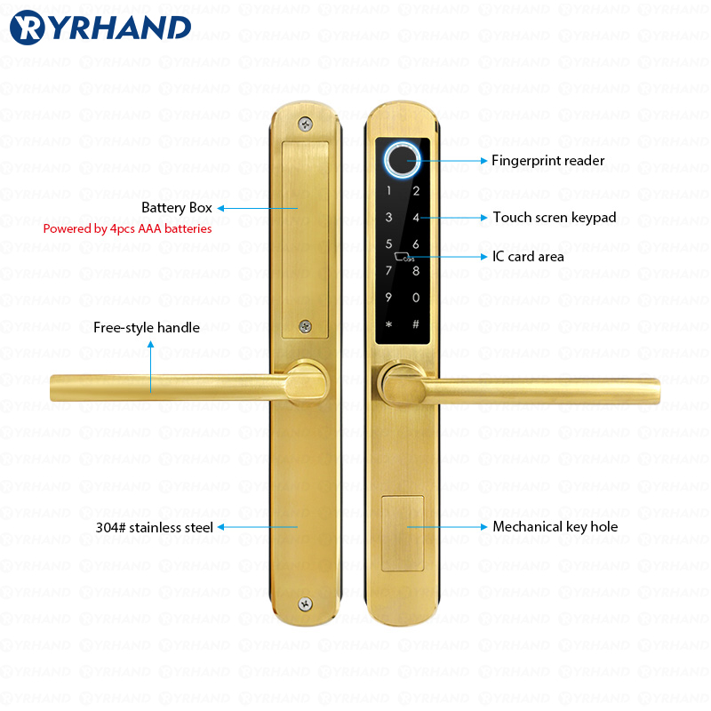 IP66 Gold Stainless steel Slid - Smart Home For Windows 评论和价格