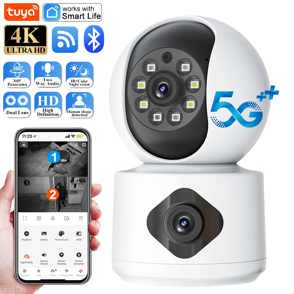 Tuya Smart Life 4k HD 5G WiFi  - Smart Home Battery Camera Ezviz 评论和价格