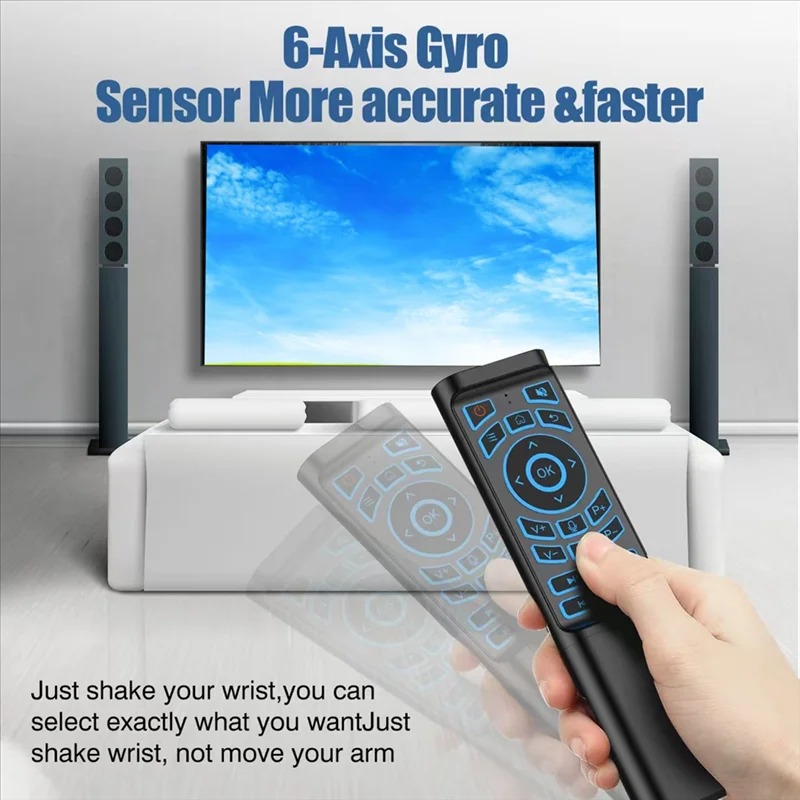 Air Mouse Remote Control Gyros - Smart Home Keyboard 评论和价格