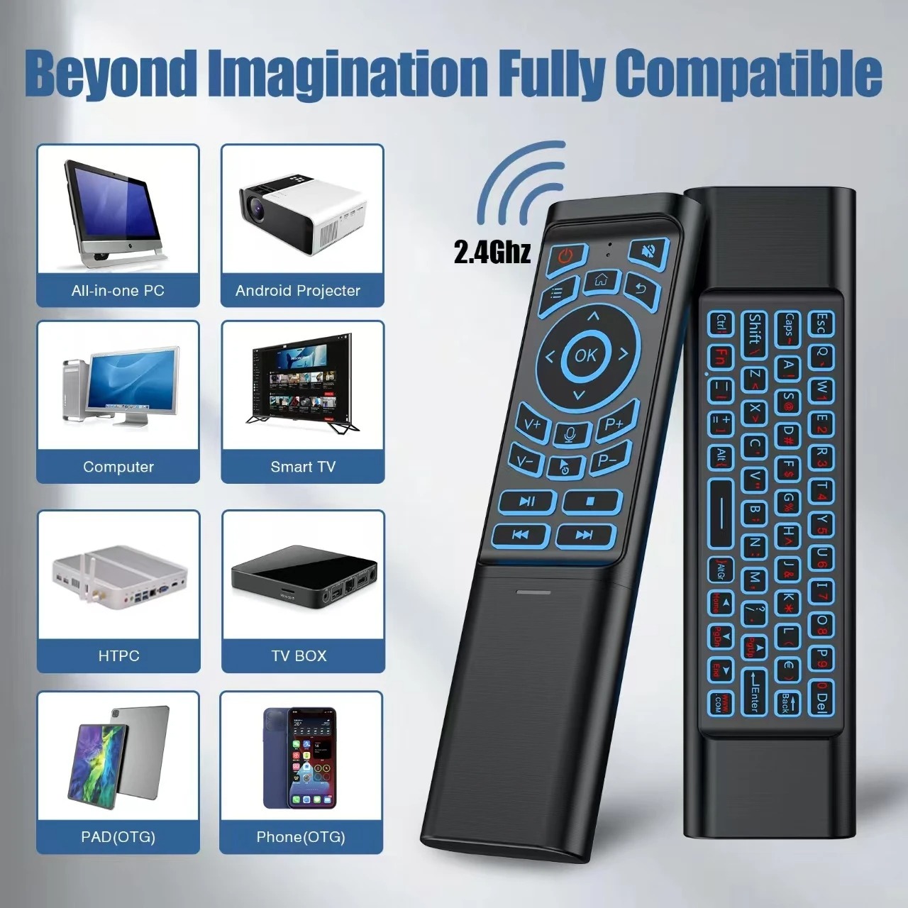 Air Mouse Remote Control Gyros - Smart Home Keyboard 评论和价格