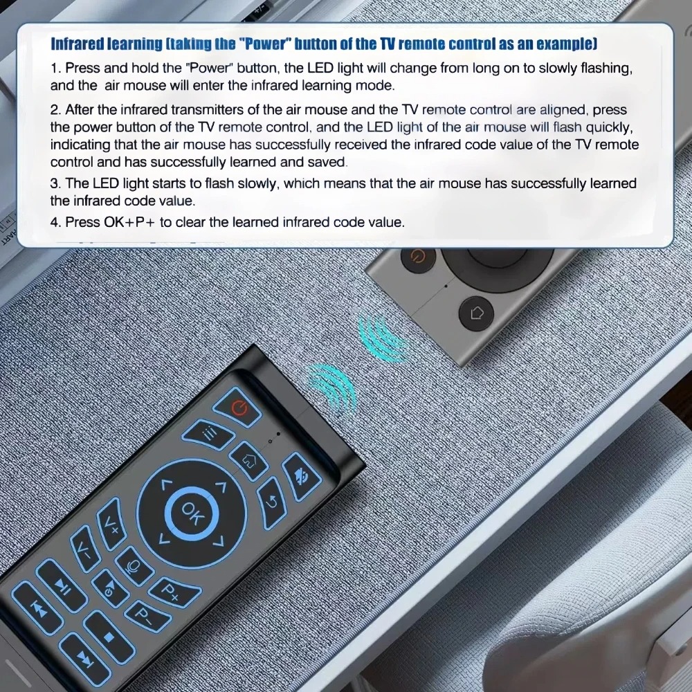 Air Mouse Remote Control Gyros - Smart Home Keyboard 评论和价格