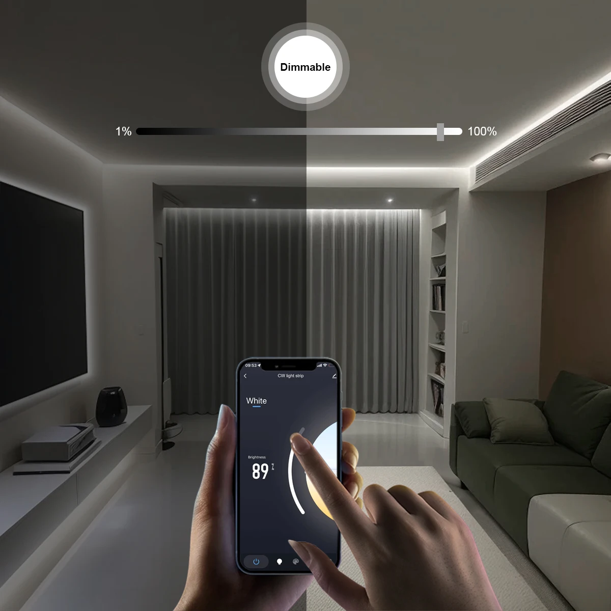 Zigbee 3.0 CCT 2700K-6500K Dim - Smart Home Hub Matter 评论和价格
