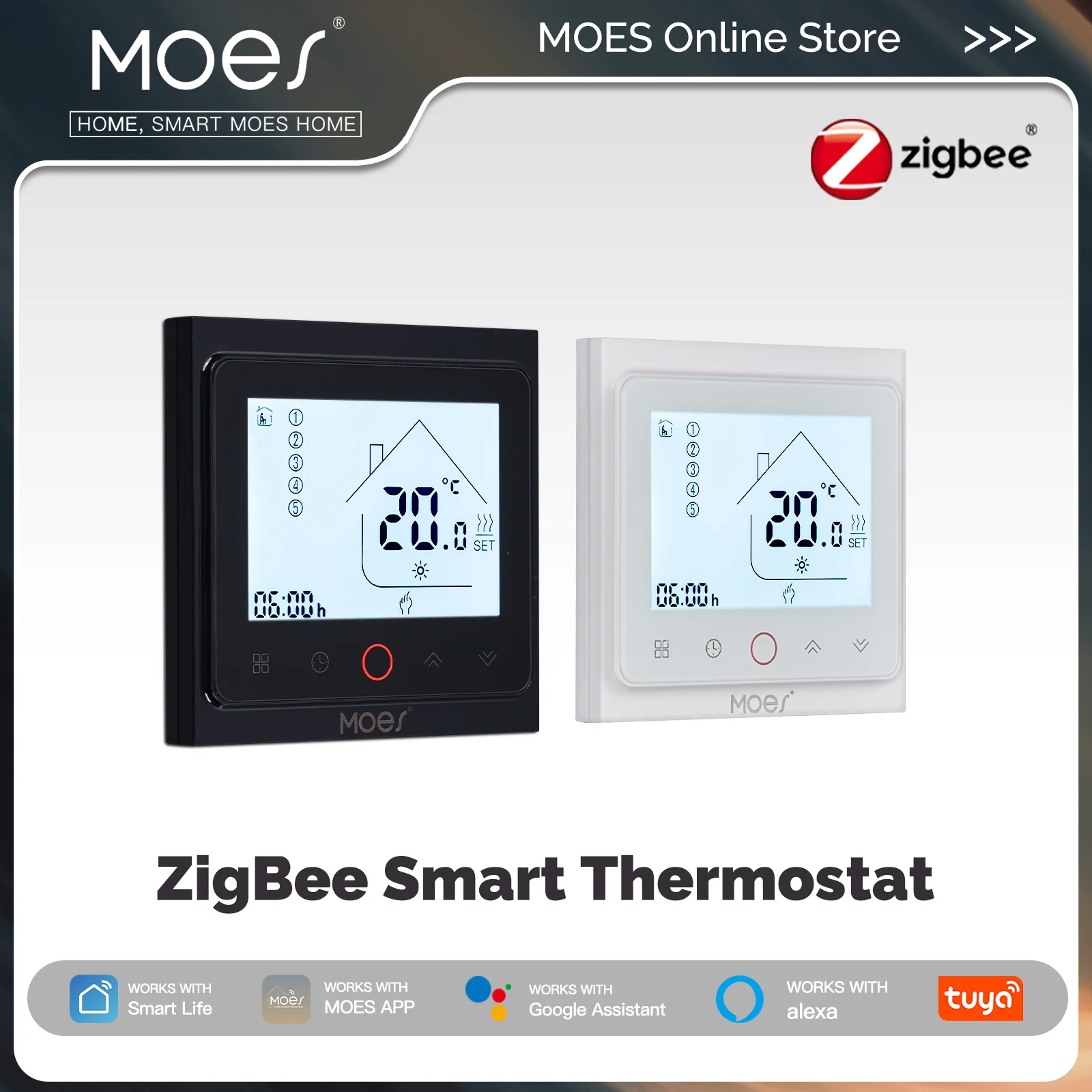 MOES Tuya ZigBee Smart Thermos - Smart Home Furniture 评论和价格