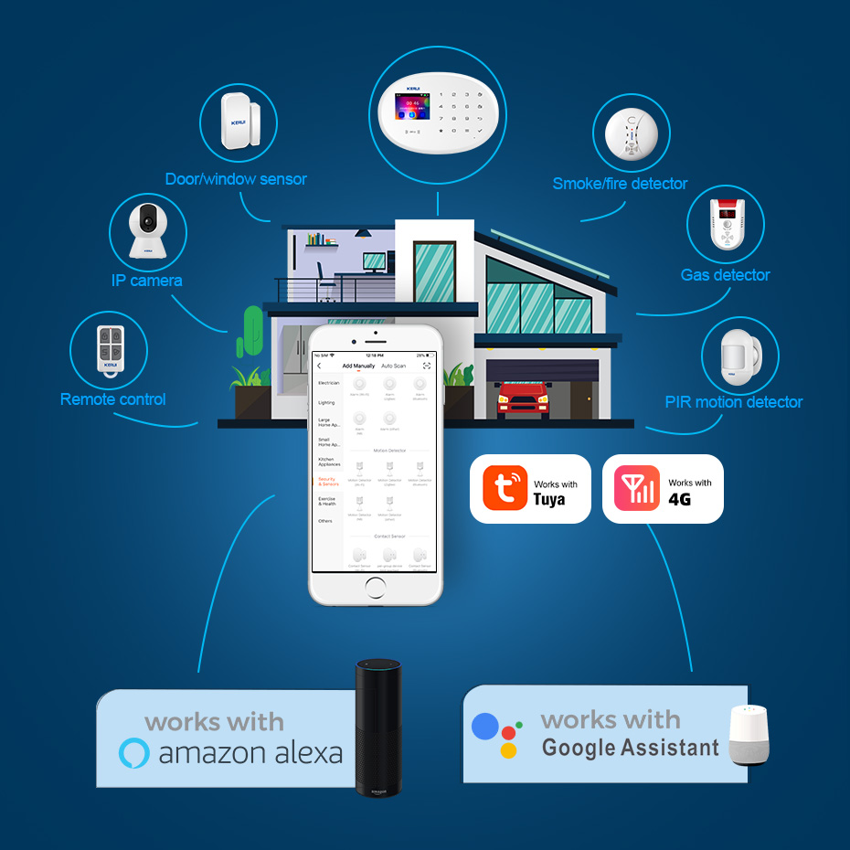 KERUI Tuya Smart App Notificat - Smart Home Notifications 评论和价格