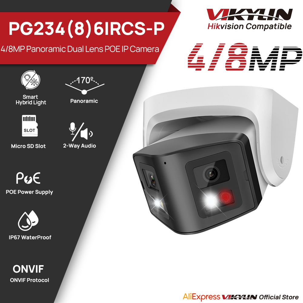 Vikylin 4/8MP Panoramic Smart  - Smart Home Notifications 评论和价格