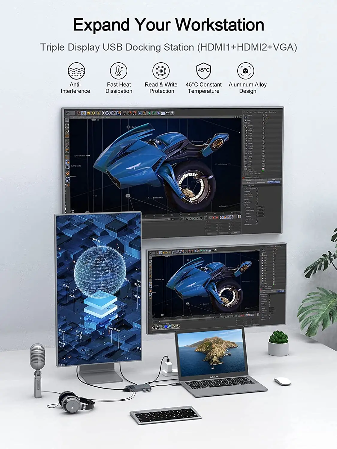 QGeeM USB 3.0 Docking Station, - Smart Home Hub 2 评论和价格