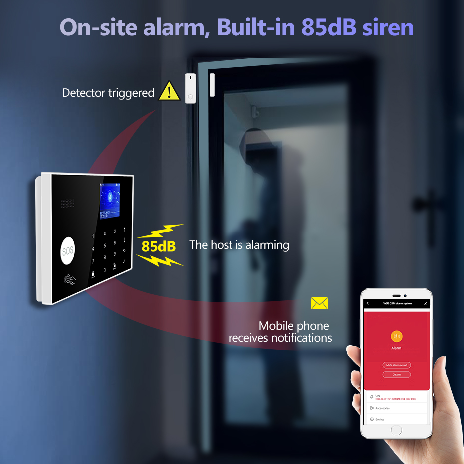 KERUI 4G Alarm with Doorbell R - Smart Home Keyboard 评论和价格