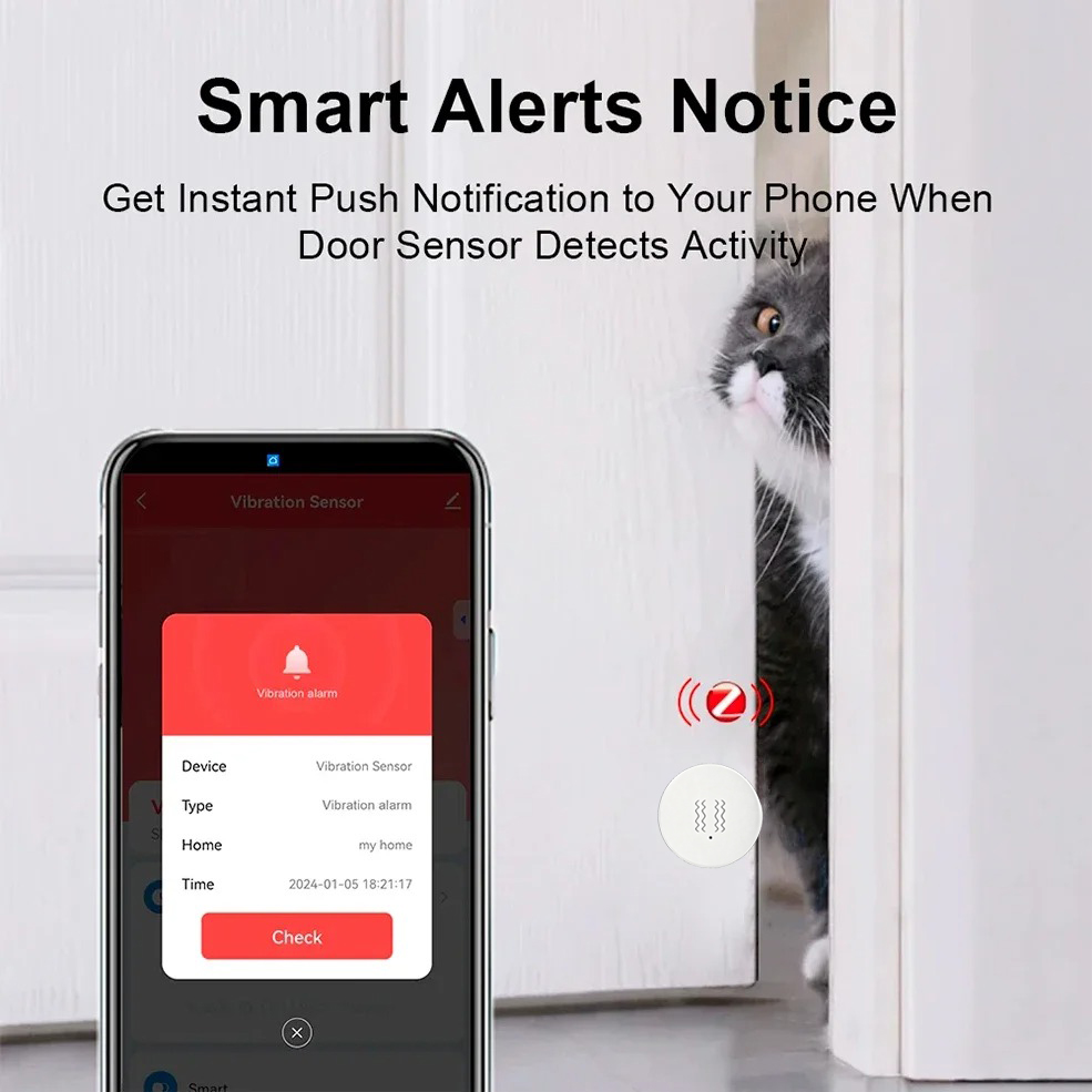 Tuya Zigbee Smart Vibration Se - Smart Home Notifications 评论和价格