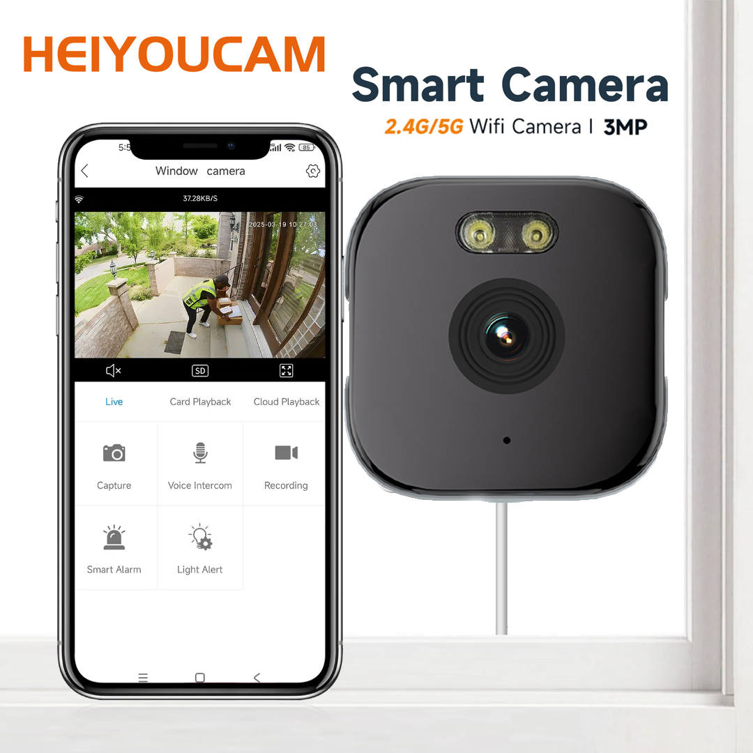 2PCS/1PCS HEIYOUCAM Window Cam - Smart Home Battery Camera Ezviz 评论和价格