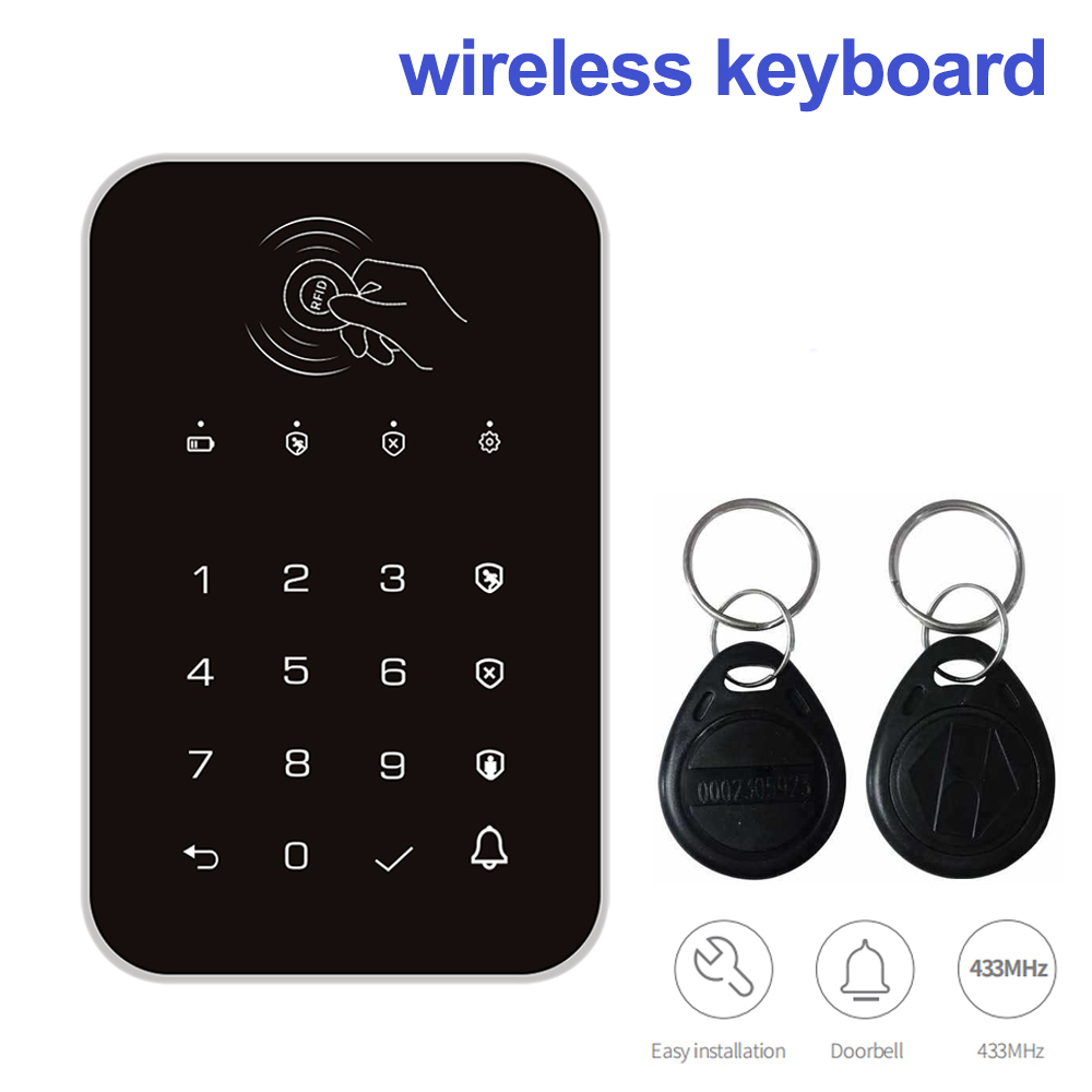Wireless 433MHz Keyboard Touch - Smart Home Keyboard 评论和价格