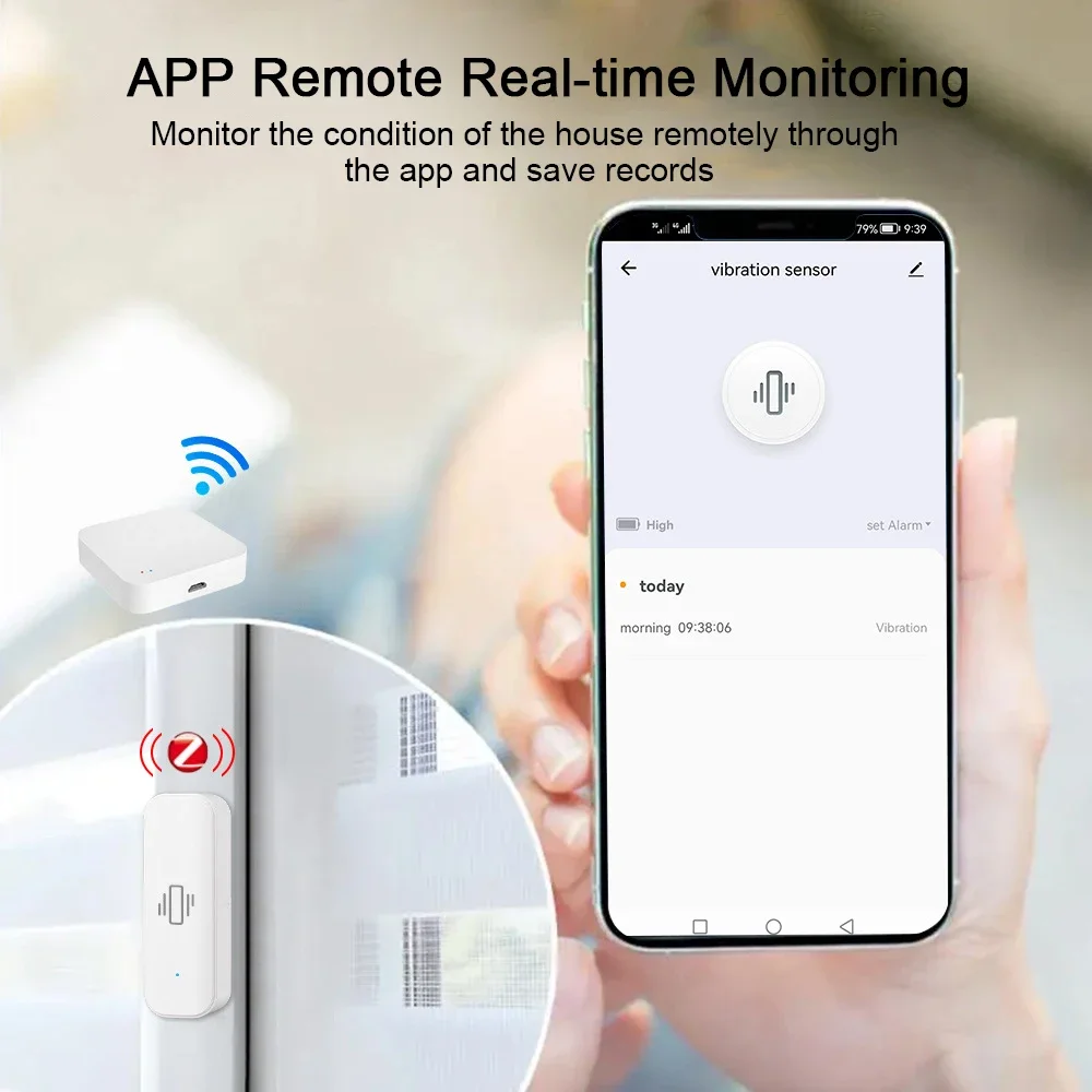 Tuya WiFi/Zigbee Smart Vibrati - Smart Home Notifications 评论和价格