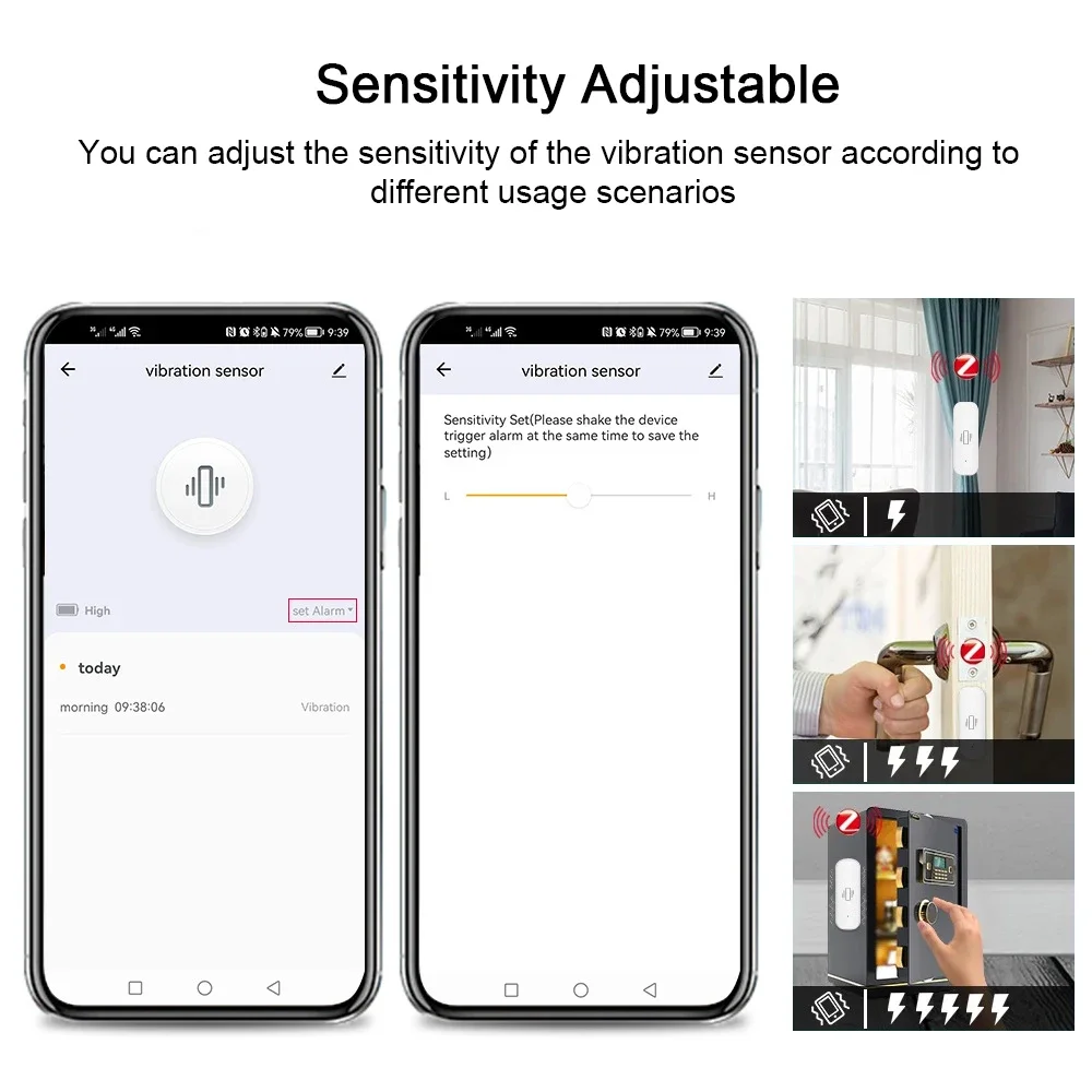 Tuya WiFi/Zigbee Smart Vibrati - Smart Home Notifications 评论和价格