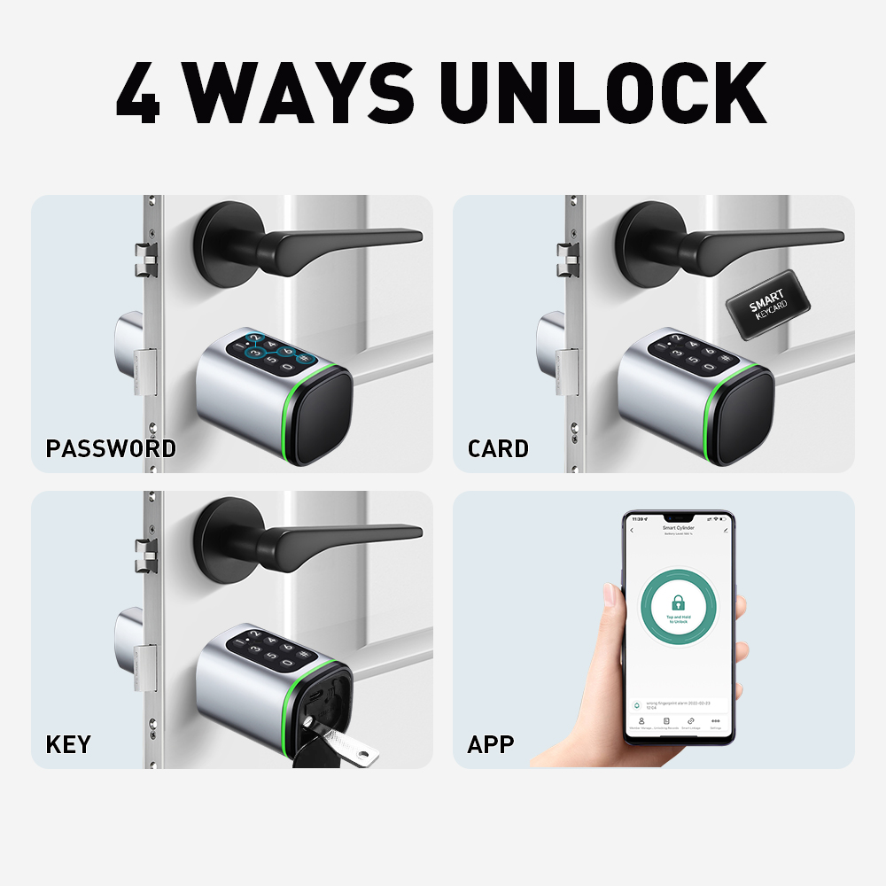 Smart Cylinder Lock Tuya 60-90 - Smart Home Website 评论和价格