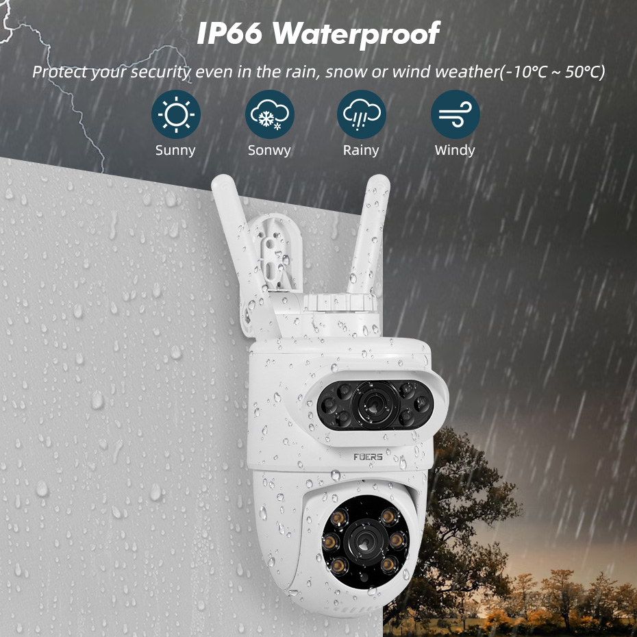 FUERS 5K 10MP Dual Lens IP Cam - Smart Home Battery Camera Ezviz 评论和价格